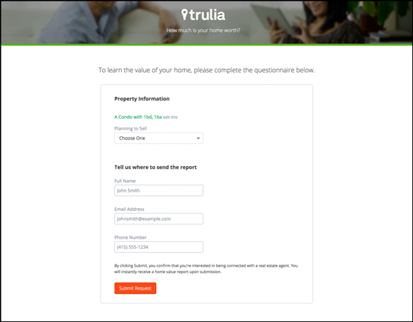 Trulia form