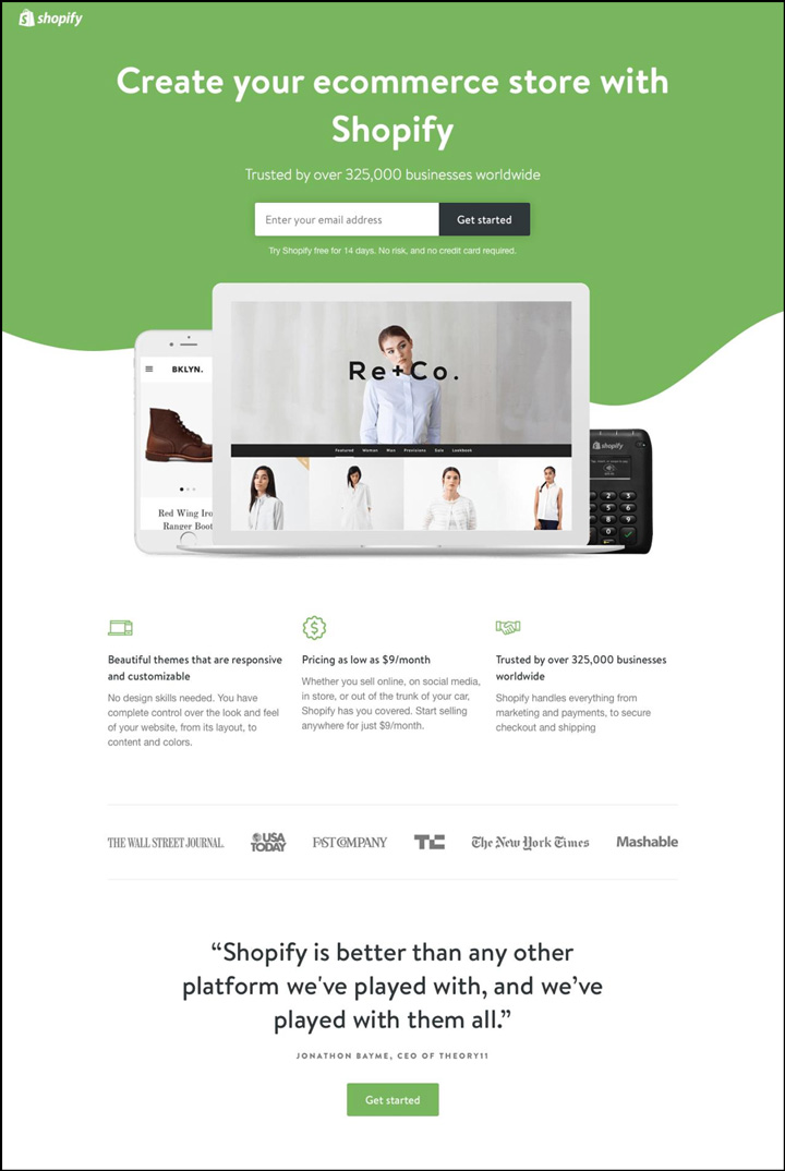Shopify Landing Page